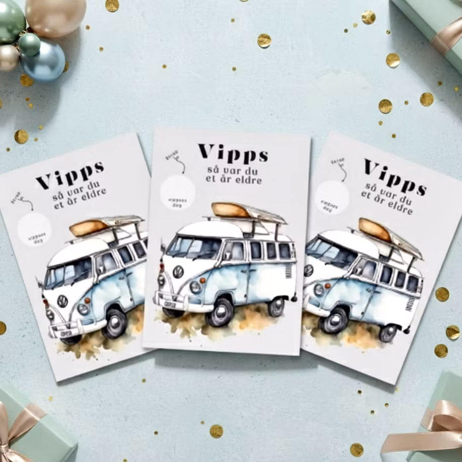 3pk Vipps Skrapekort - Campervan
