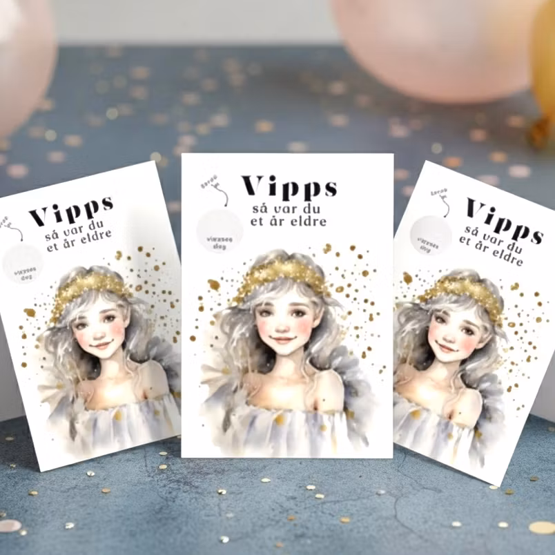 3pk Vipps Skrapekort - Little Fairy