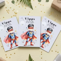 3pk Vipps Skrapekort - Superhero