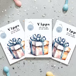 3pk Vipps Skrapekort - Present