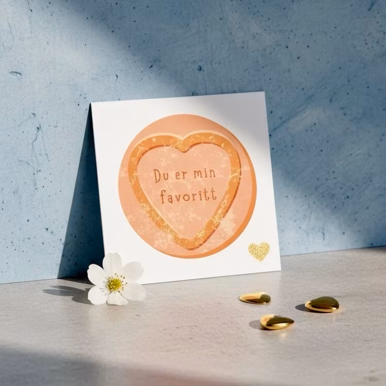 6pk Love Heart Cards