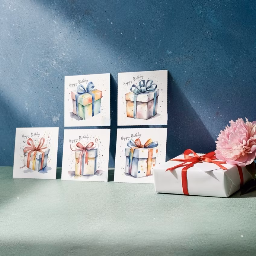 6pk Birthday Cards - Gaver