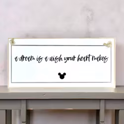 Crafty Clara Wooden Sign - A dream is a wish the heart make