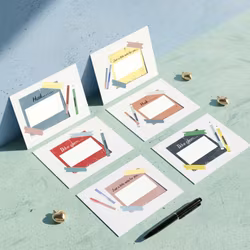 6pk "Post-it note" Skrapekort