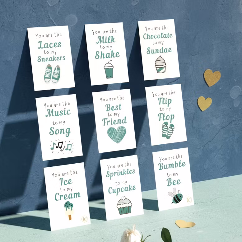 9pk «You are to my» Cards