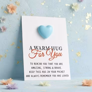 Pockethug - Blått  hjerte