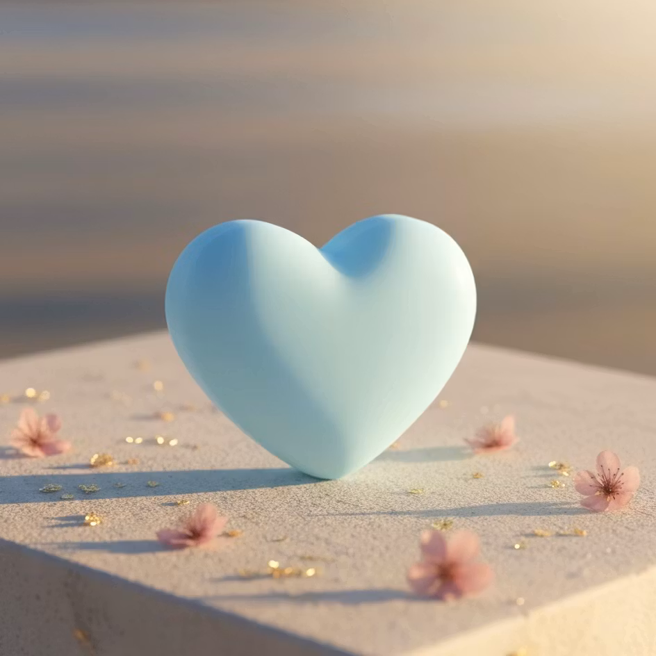 Pockethug - Blått  hjerte