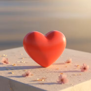 Pockethug - Rødt hjerte