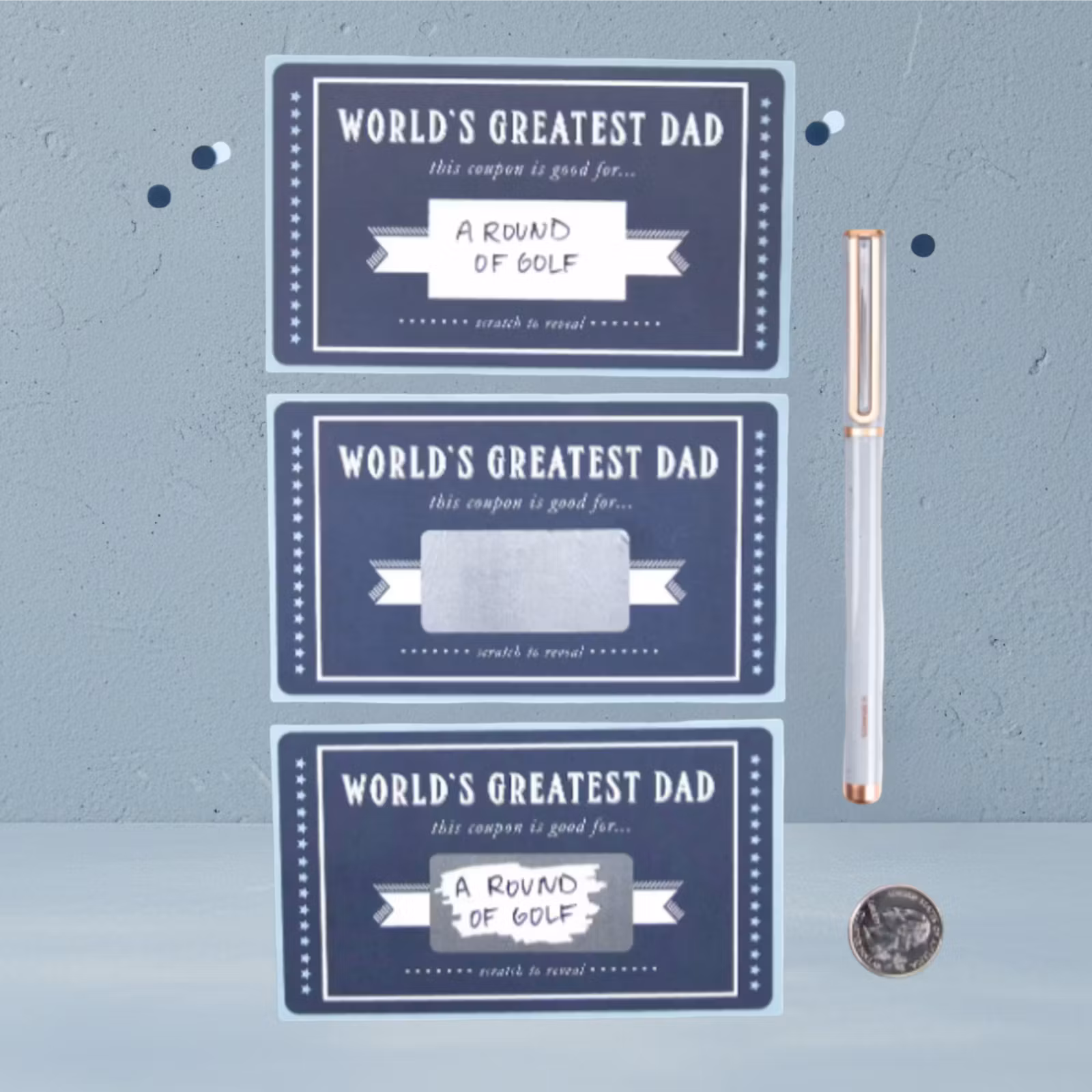 Paprika Paperie "Fathers Day" Scratch-Card - 6pk