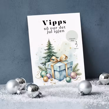 Vipps Julekort - Juletre og gaver