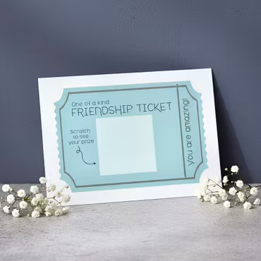 Raus Hverdag - Friendship Ticket Skrapekort