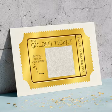 Raus Hverdag - Golden Ticket Skrapekort