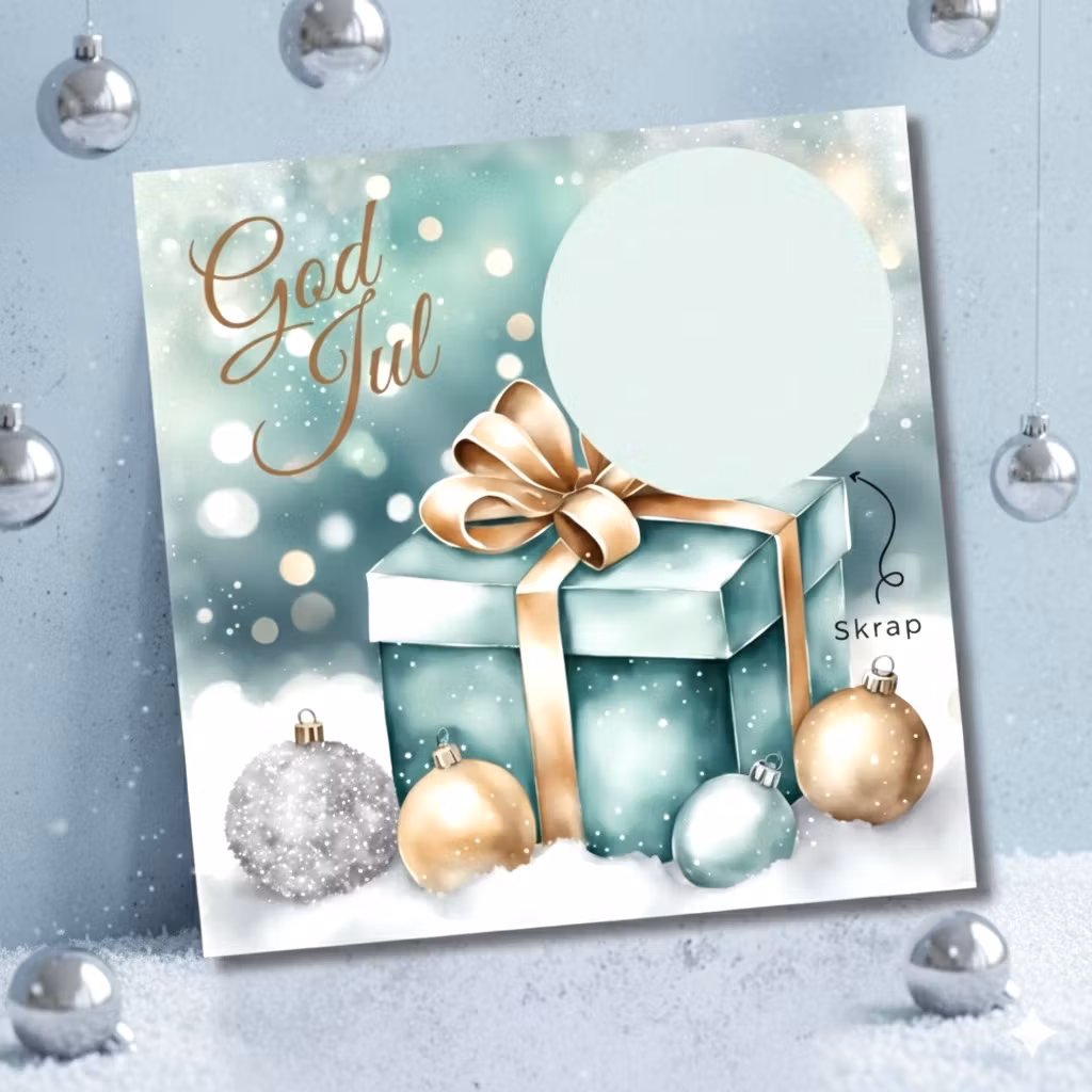 Skrapekort - Julegaver