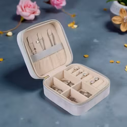 Smykkeskrin i Velur - Lys Grå