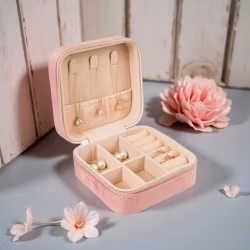 Smykkeskrin i Velur - Rosa