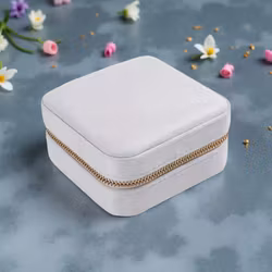 Smykkeskrin i Velur - Pearl White