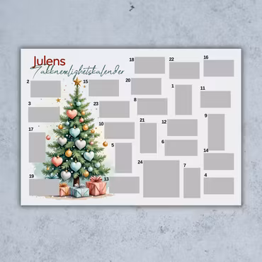 Scratch-off  Julekalender - Takknemlighetskalender