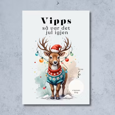 8pk Vipps Julekort