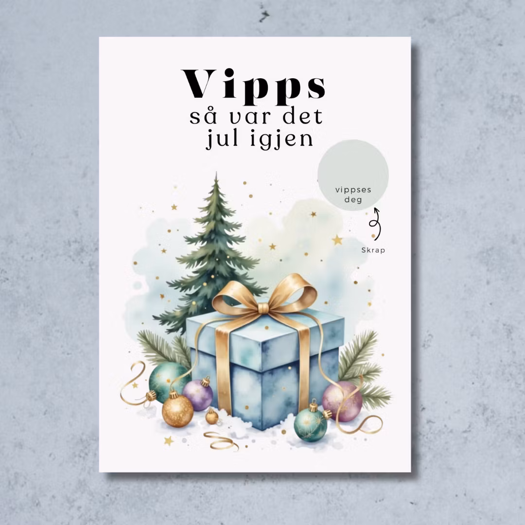 8pk Vipps Julekort