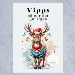 3pk Vipps Julekort