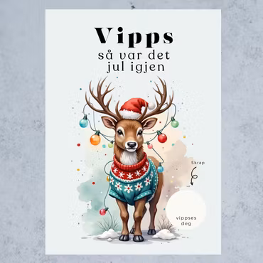 3pk Vipps Julekort