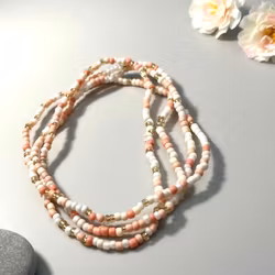 3pk Glass Beads Stretch Bracelet