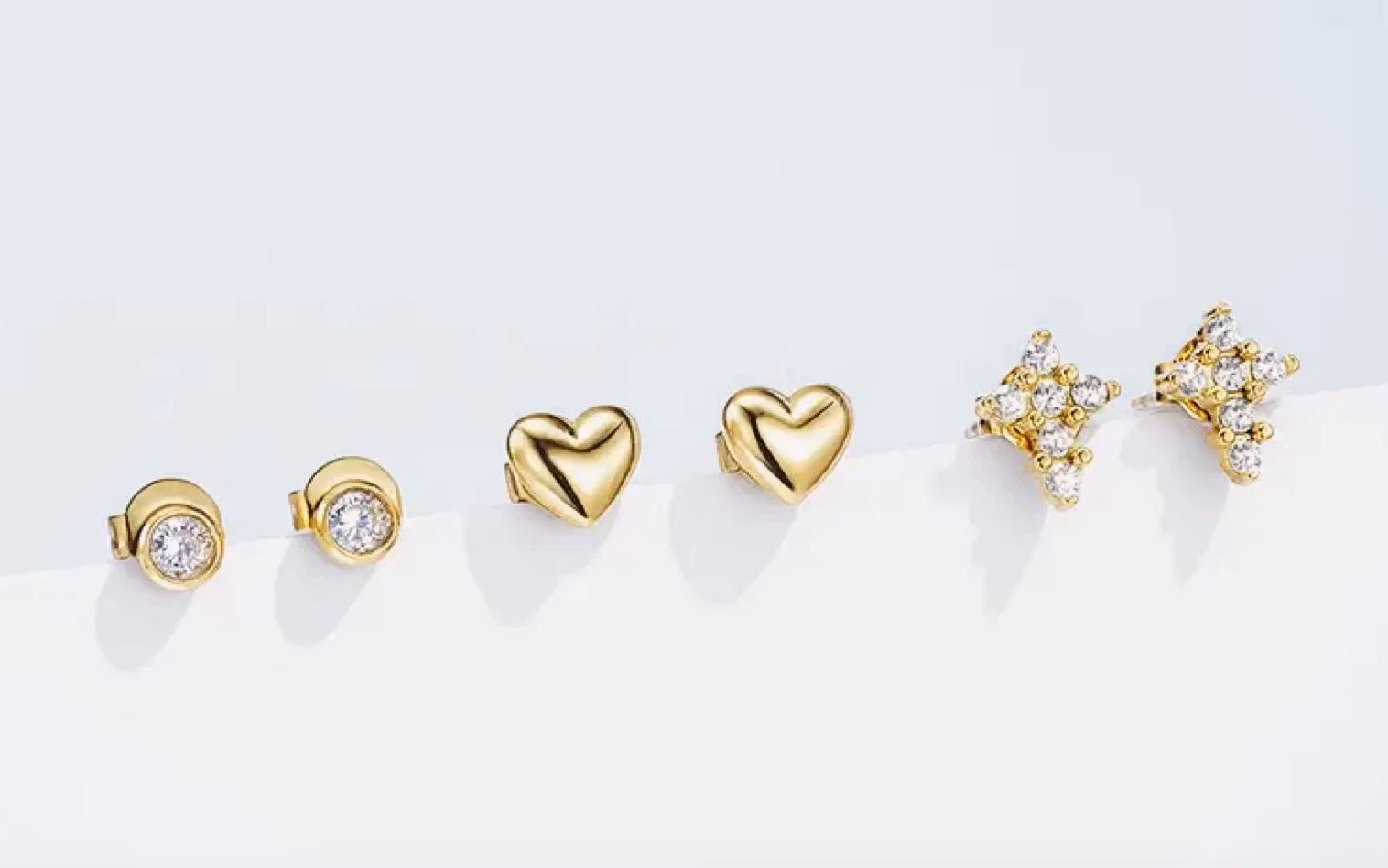 Øredobbsett – 3 Par: Perler & Sløyfer