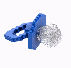 Brixies - Gratulasjonskort med Byggefigur - Blå Smokk