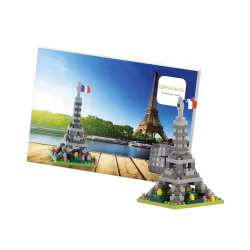 Brixies - Gratulasjonskort med Byggefigur - Eifeltower