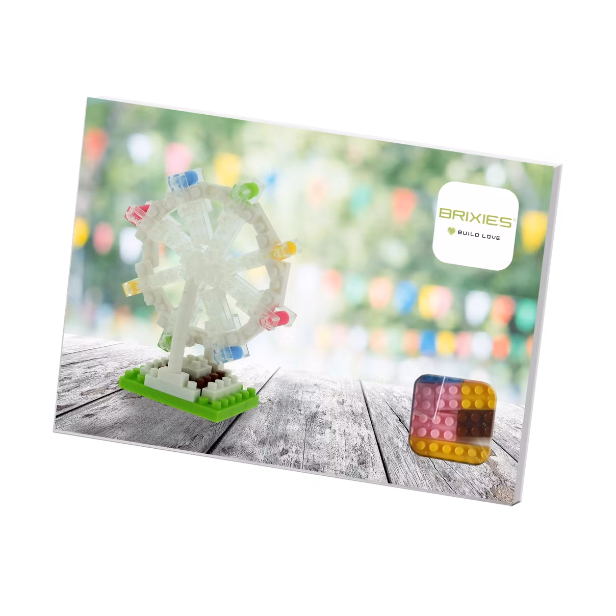 Brixies - Gratulasjonskort med Byggefigur - Pariserhjul
