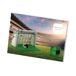 Brixies - Gratulasjonskort med Byggefigur - Fotball