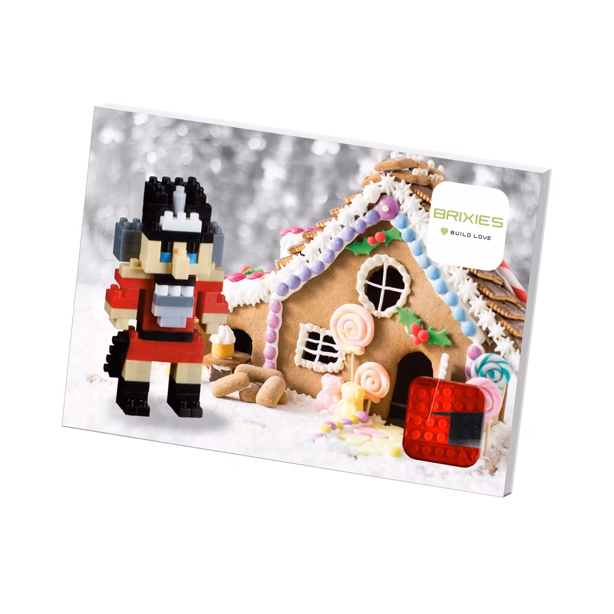 Brixies - Gratulasjonskort med Byggefigur - Nøtteknekker