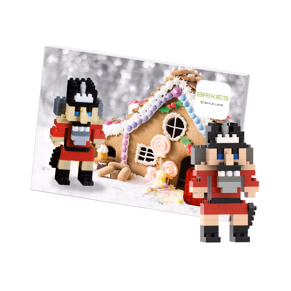 Brixies - Gratulasjonskort med Byggefigur - Nøtteknekker