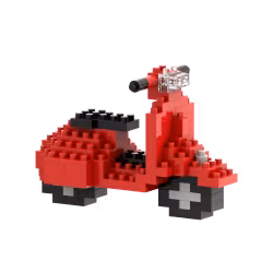 Brixies - Gratulasjonskort med Byggefigur - Scooter