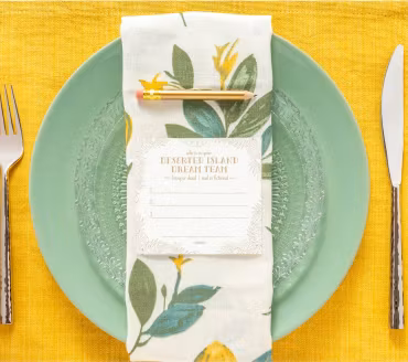 «Deserted Island Dream Team» – Plasskort som skaper samtaler rundt bordet