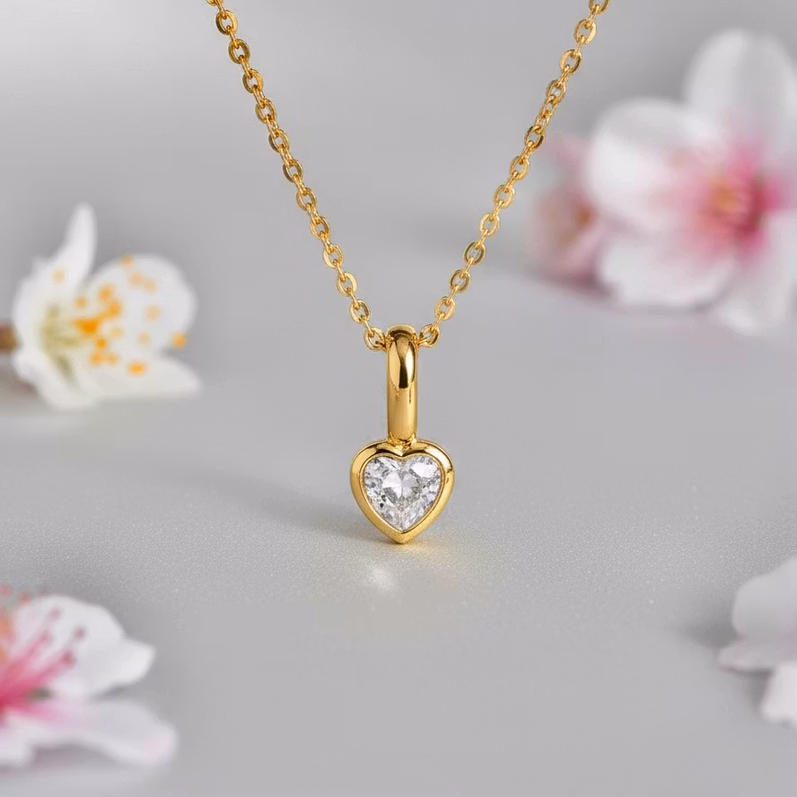 Gullkjede - Mini Heart