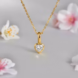 Gullkjede - Mini Heart