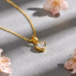 Gullkjede - Mini Heart