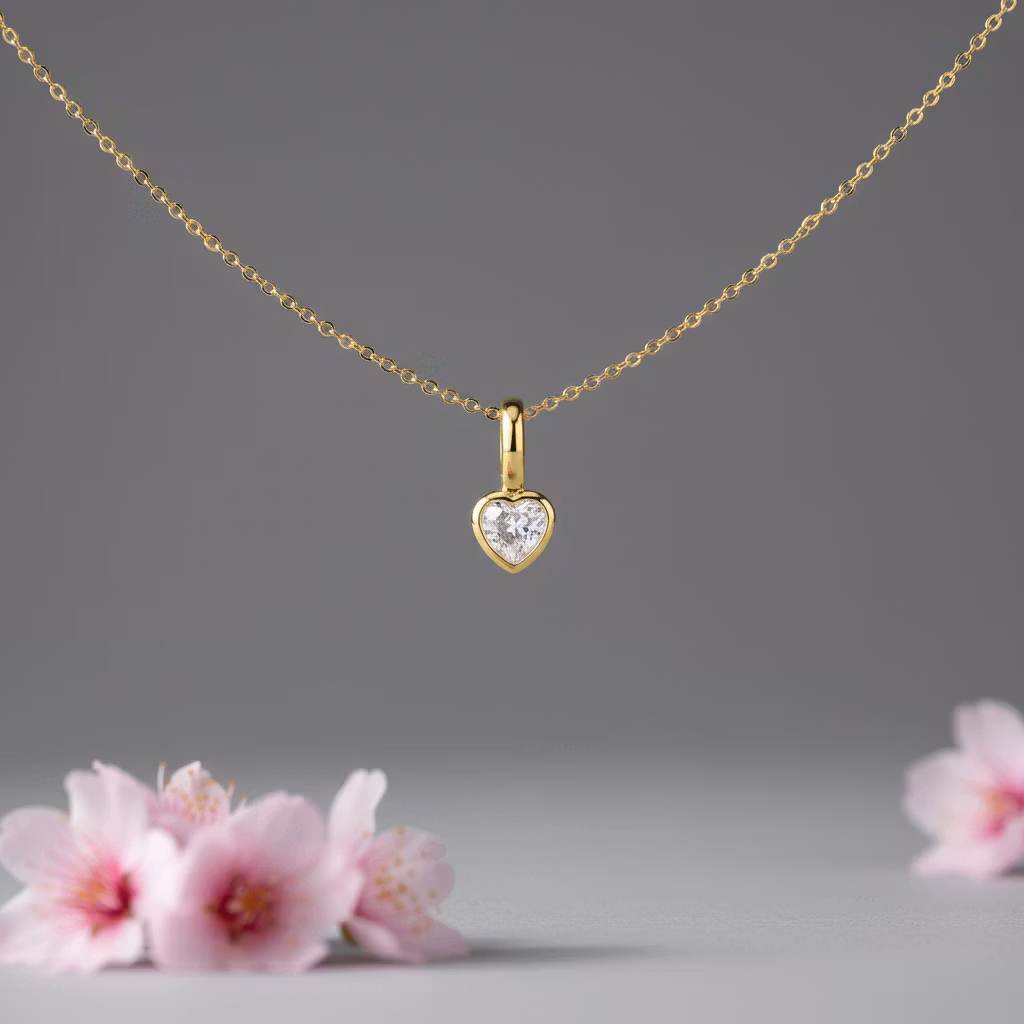 Gullkjede - Mini Heart