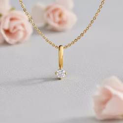 Gullkjede - Mini Krystal