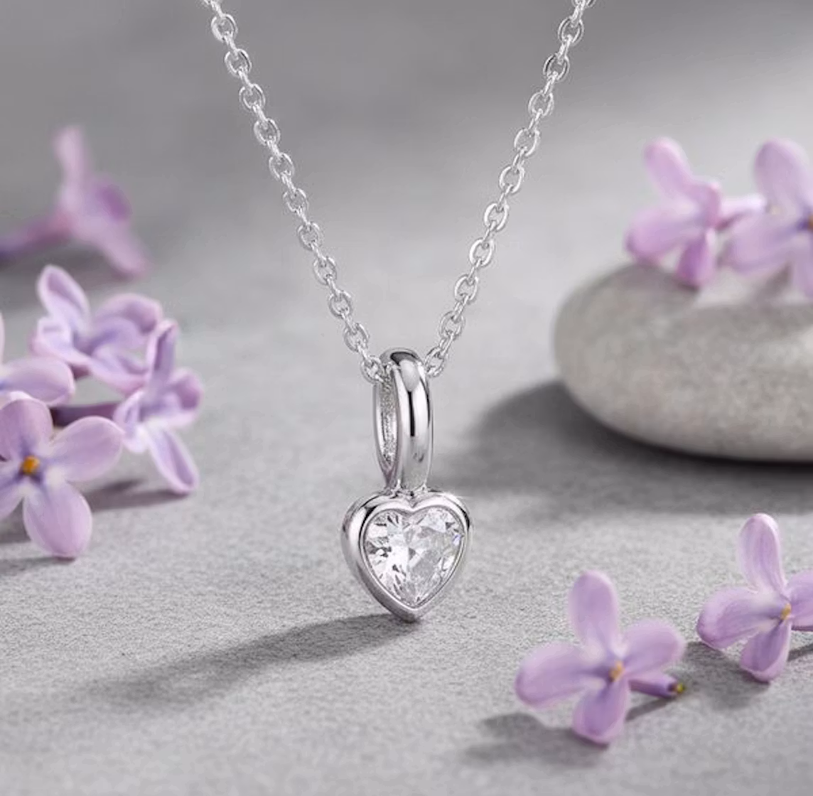 Sølvkjede - Mini Heart