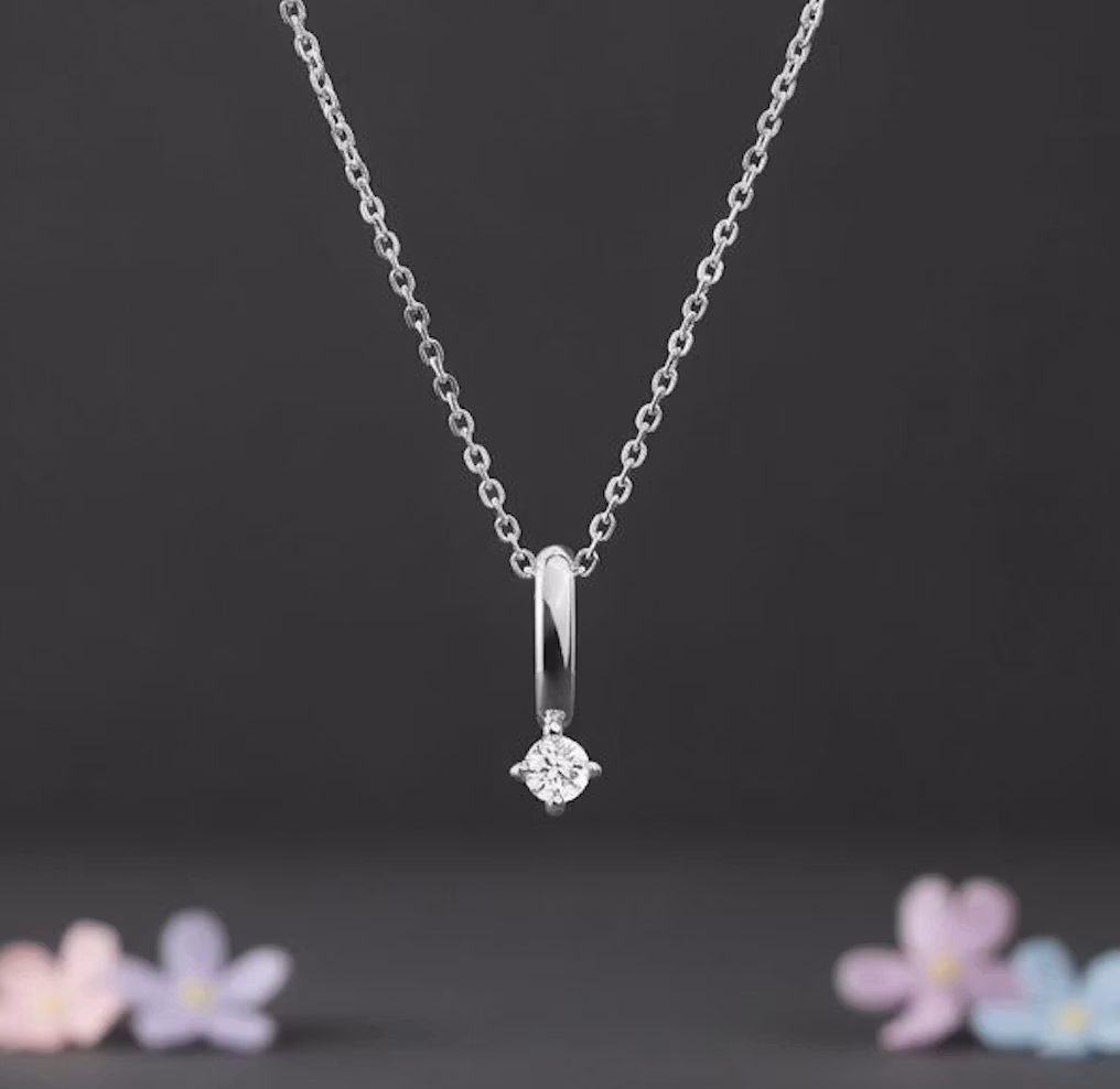 Sølvkjede - Mini Krystal