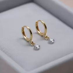 Huggies gulløredobber - 5mm