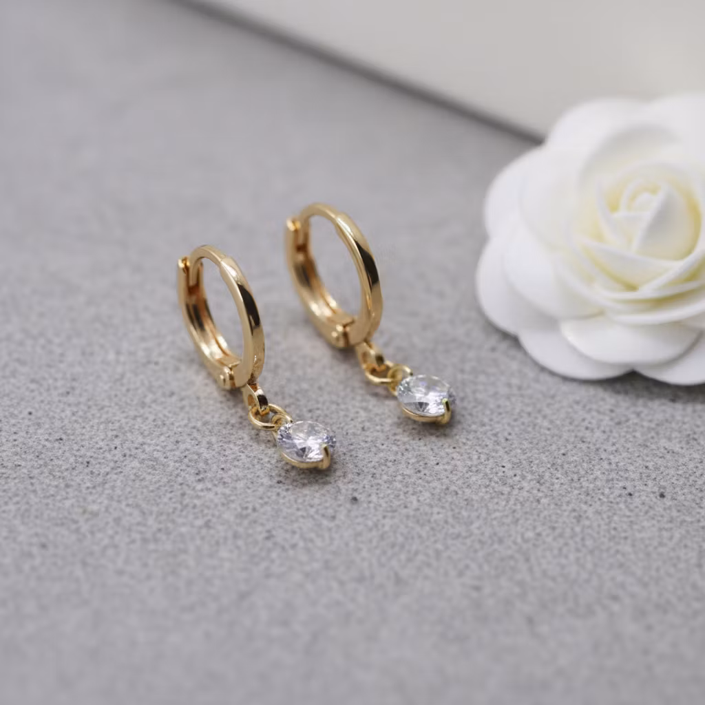 Huggies gulløredobber - 5mm