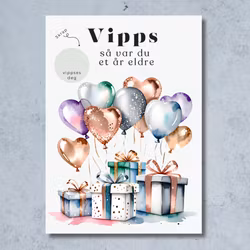 Vipps Bursdagskort - Gaver & Ballonger