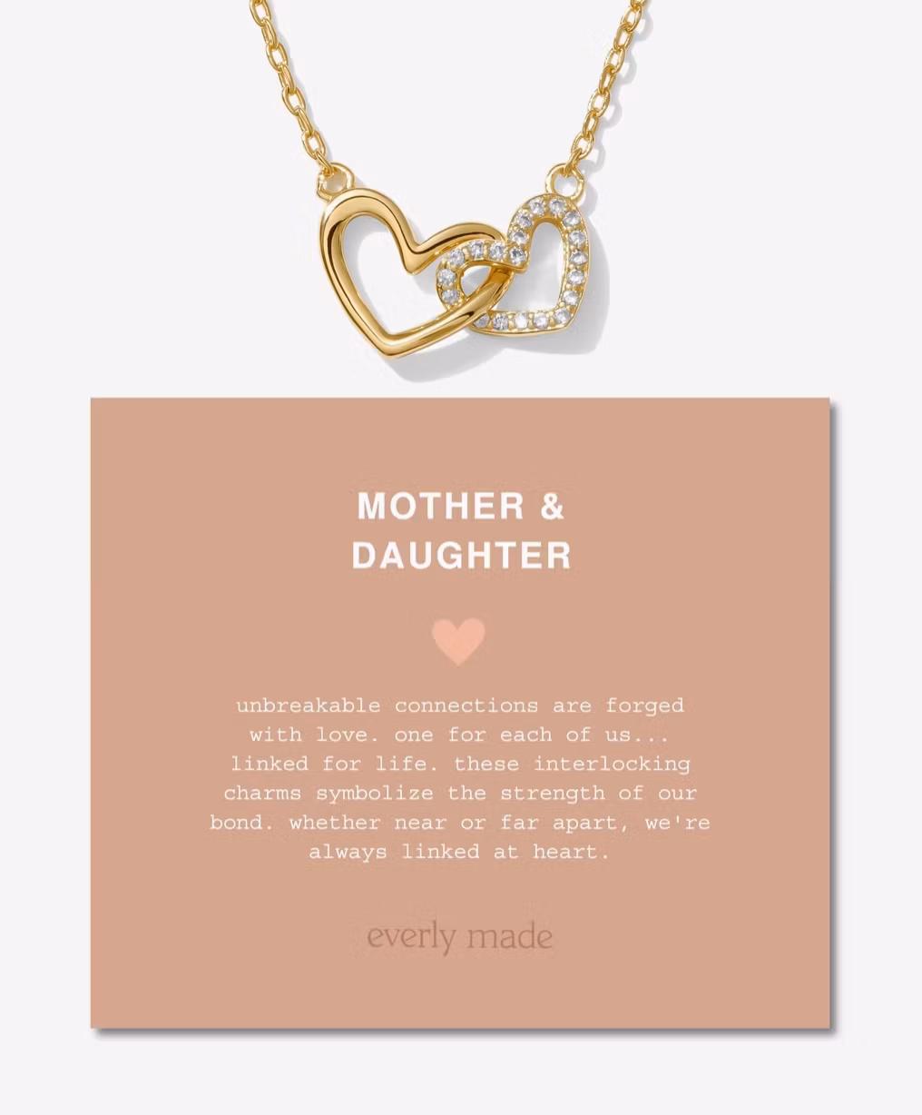 Everly Made - Linked Heart - Mor/Datter - Gullkjede