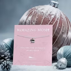 Lucky Feather - Amazing Mum – Mama Bear Sølvkjede