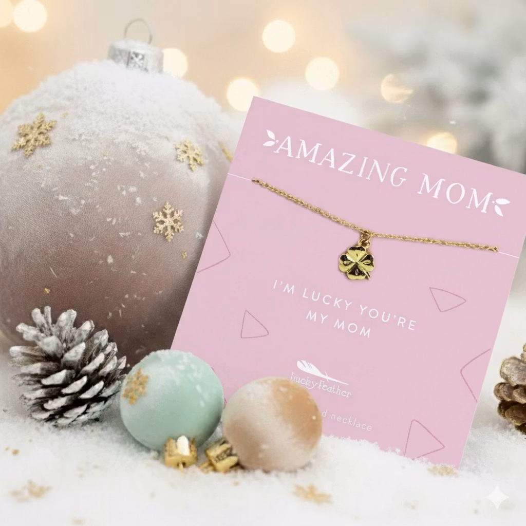 Lucky Feather - I'm lucky you are my mum necklace