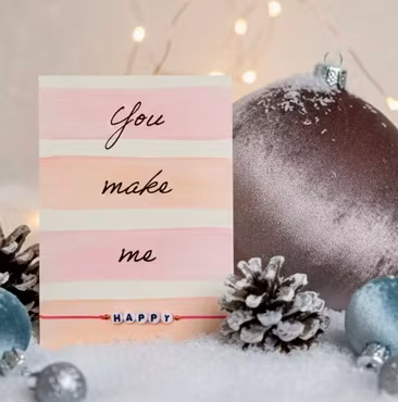 By Vivi: Bracelet Card - You make Me Happy