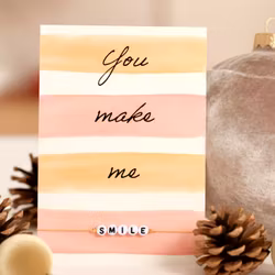 By Vivi: Bracelet Card - You make me Smile
